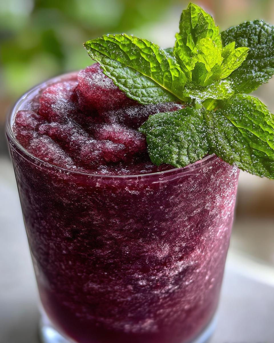 Blackberry Mint Slush - detail 3