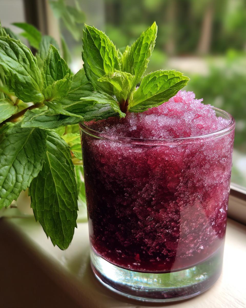 Blackberry Mint Slush - detail 4