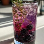 Blackberry Thyme Gin & Tonic Cocktail