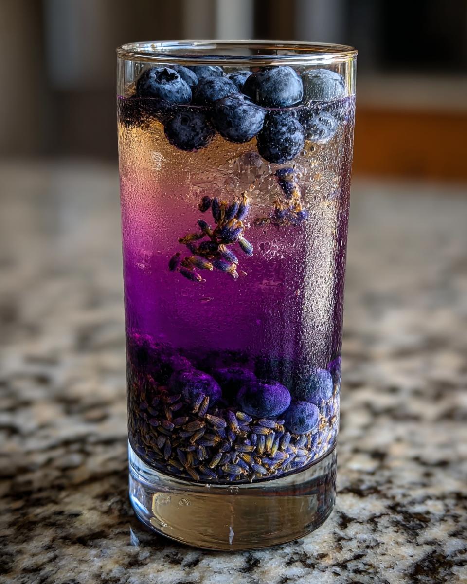Blueberry Lavender Lemonade Mocktail - detail 1