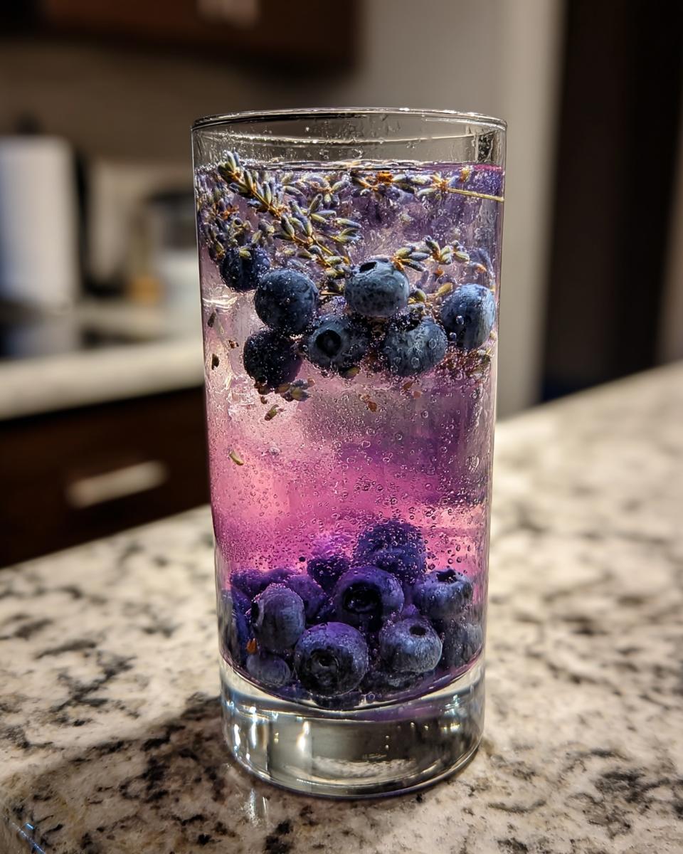 Blueberry Lavender Lemonade Mocktail - detail 2