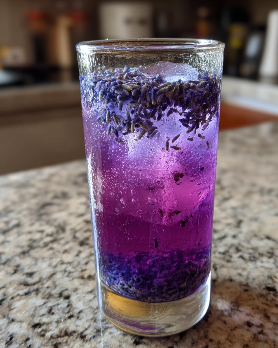 Blueberry Lavender Lemonade Mocktail - detail 3
