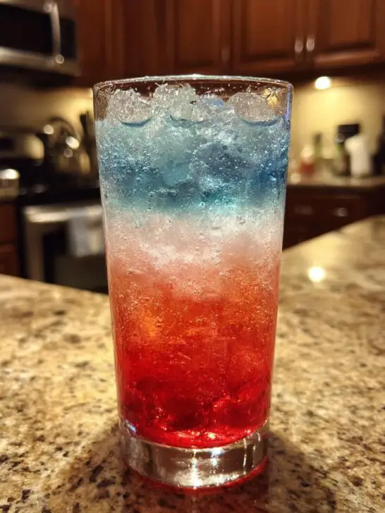 Bomb Pop Red, White & Booze mocktail