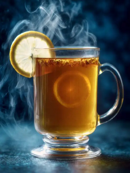Boozy Chamomile Tea Hot Cocktail