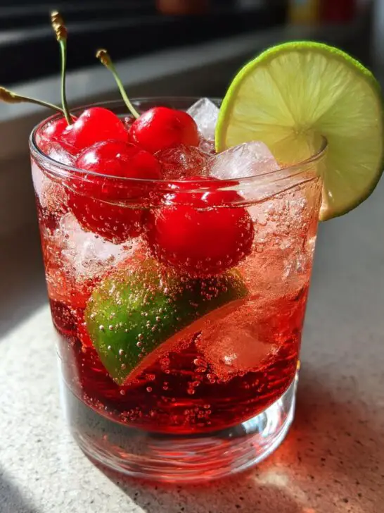 Cherry Lime Sparkler
