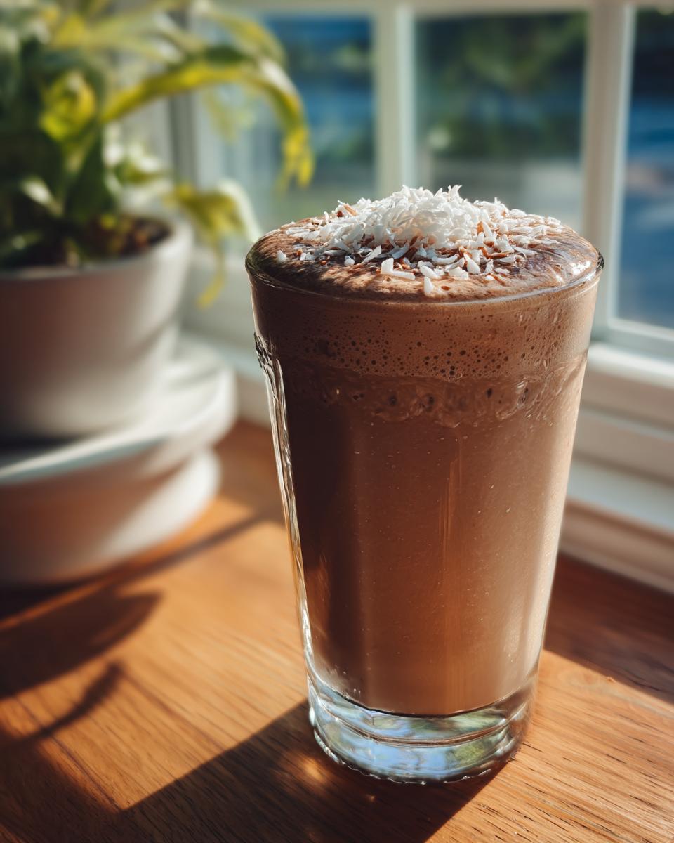 Choco-Coconut Espresso Swirl Smoothie - detail 3