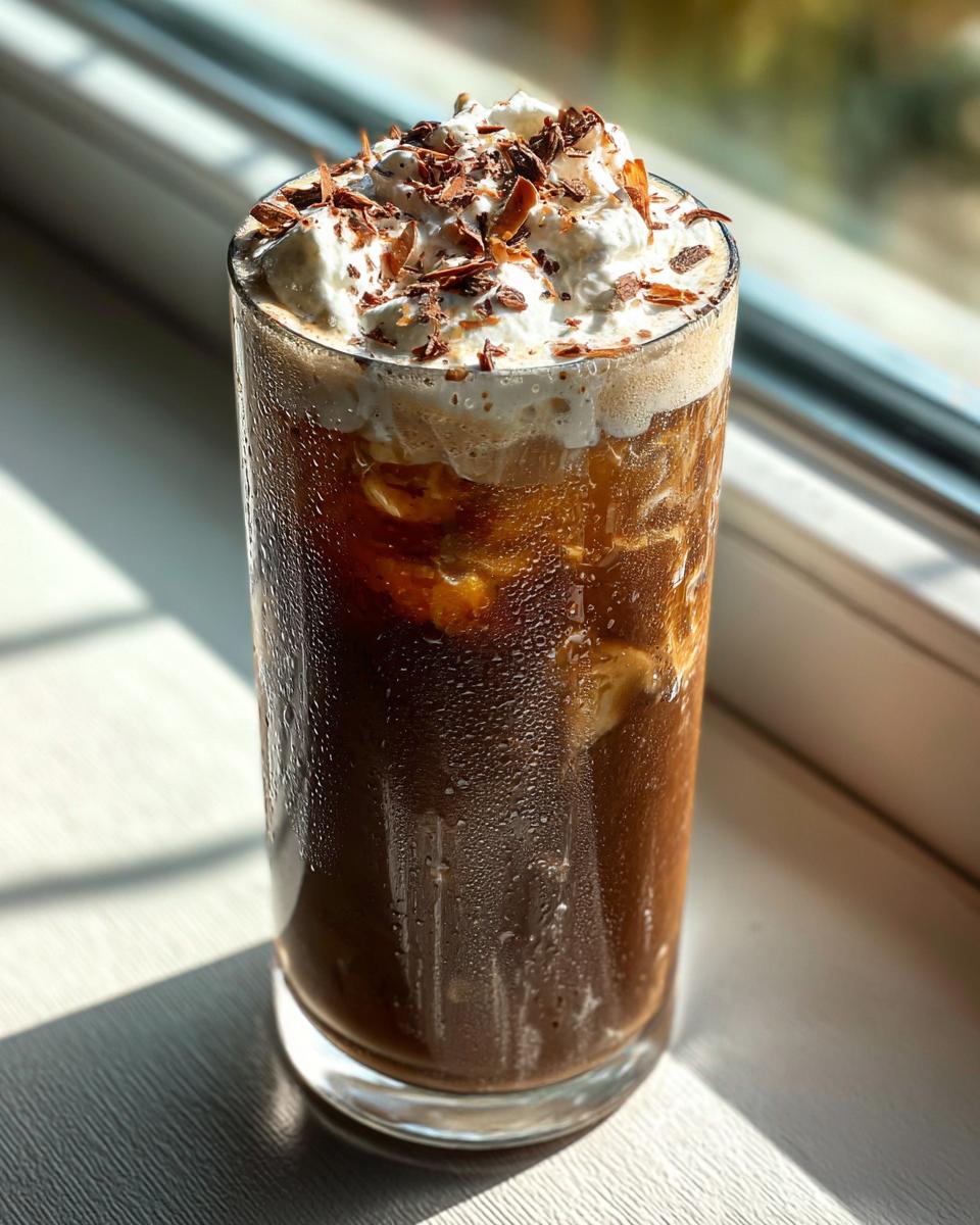 Christmas Chocolate Almond Iced Latte - detail 2