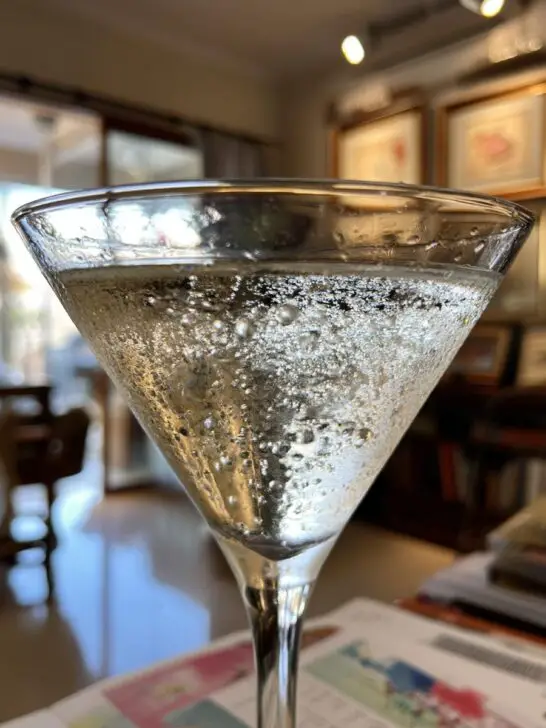 Classic Freezer Martini Cocktail