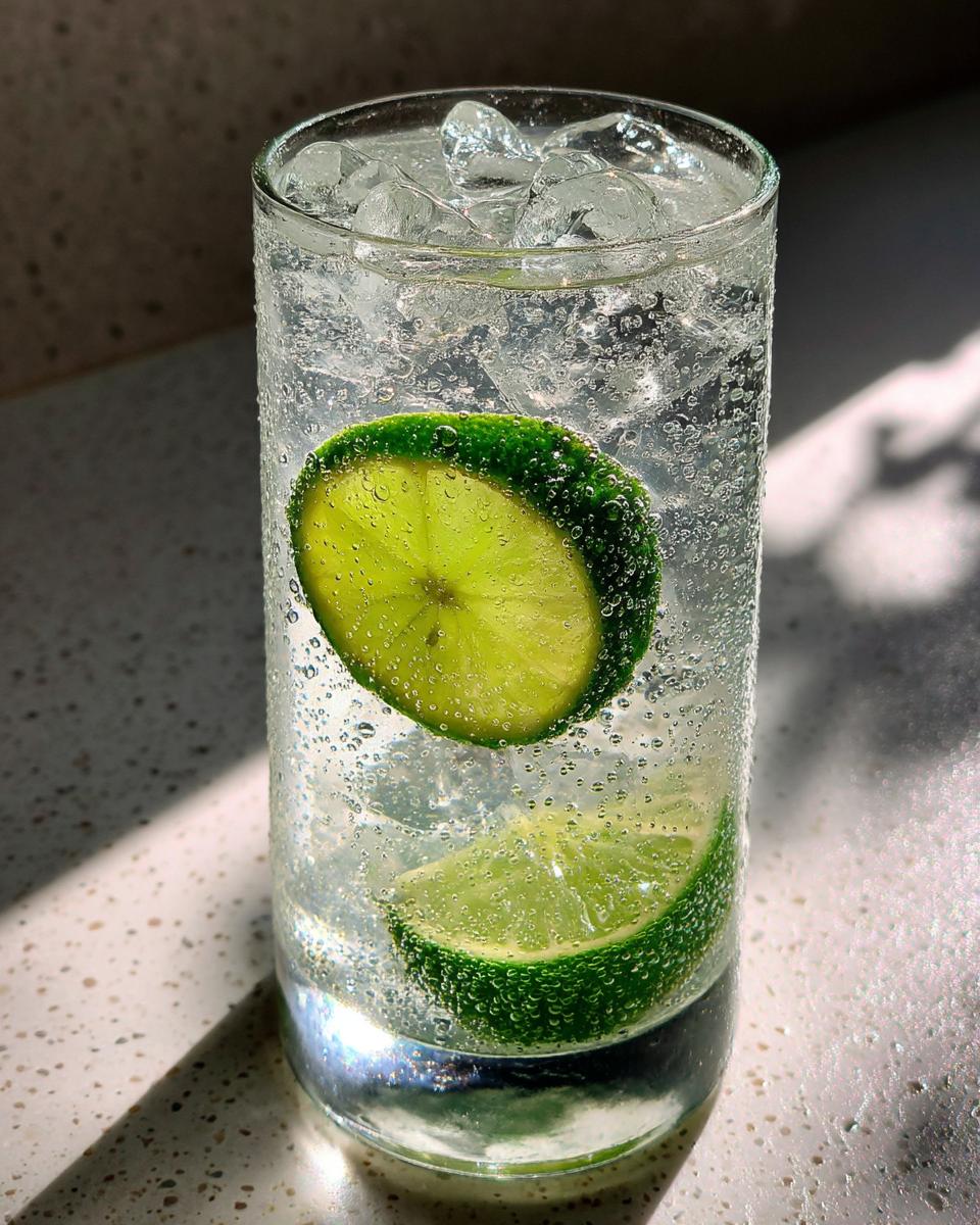 Classic Vodka Tonic with Fresh Lime Twist - detail 3