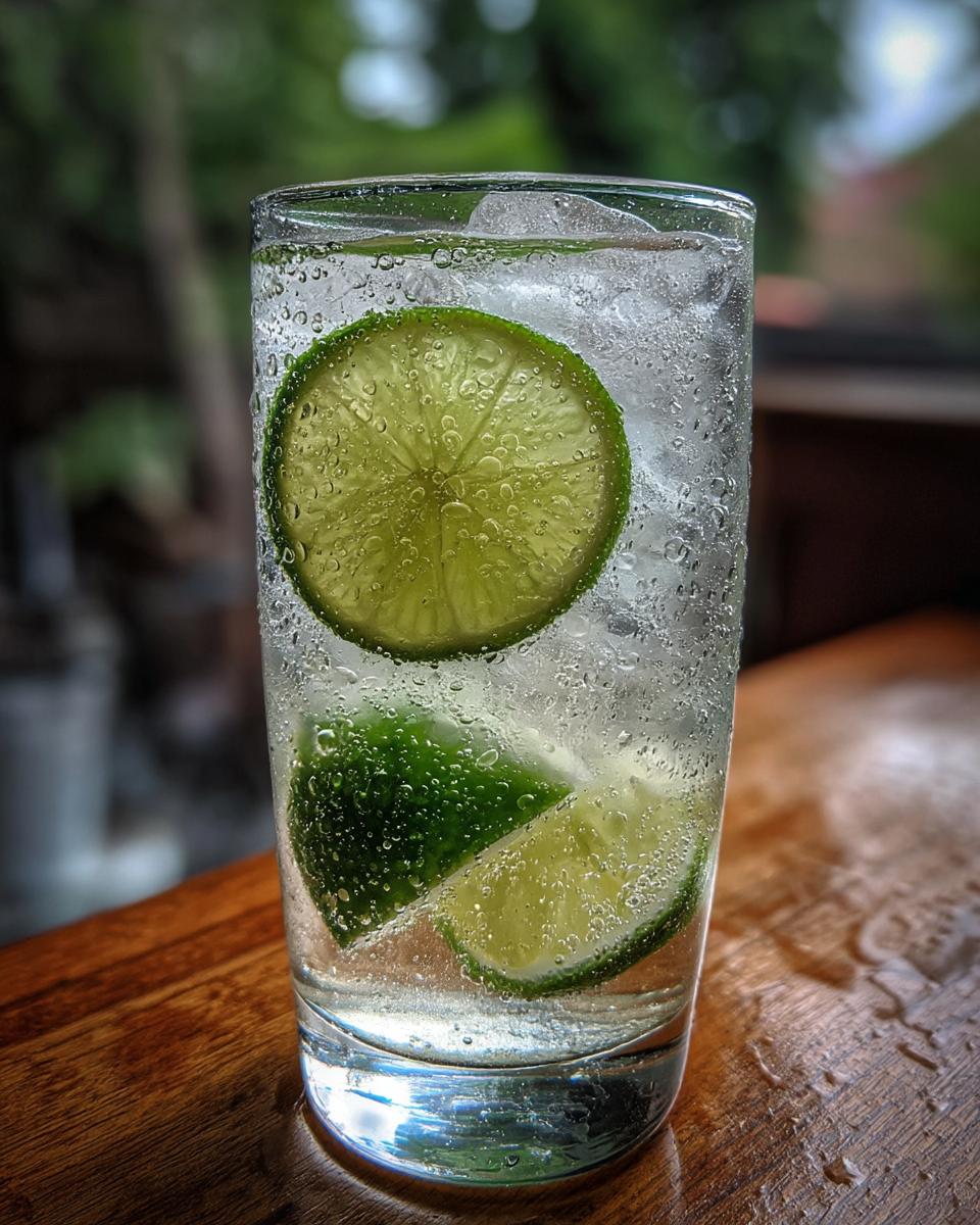 Classic Vodka Tonic with Fresh Lime Twist - detail 4