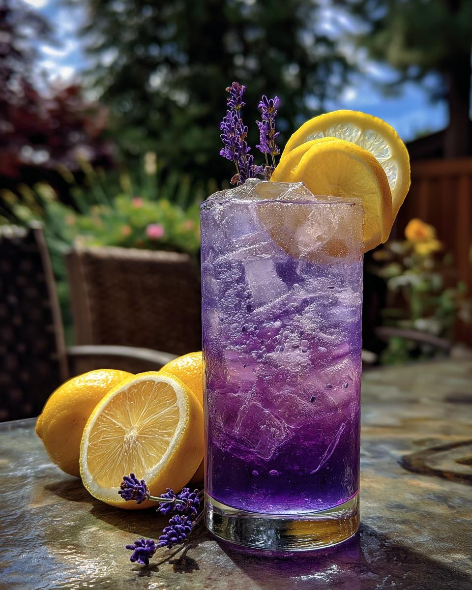 Coconut Lavender Lemonade Mocktail - detail 1