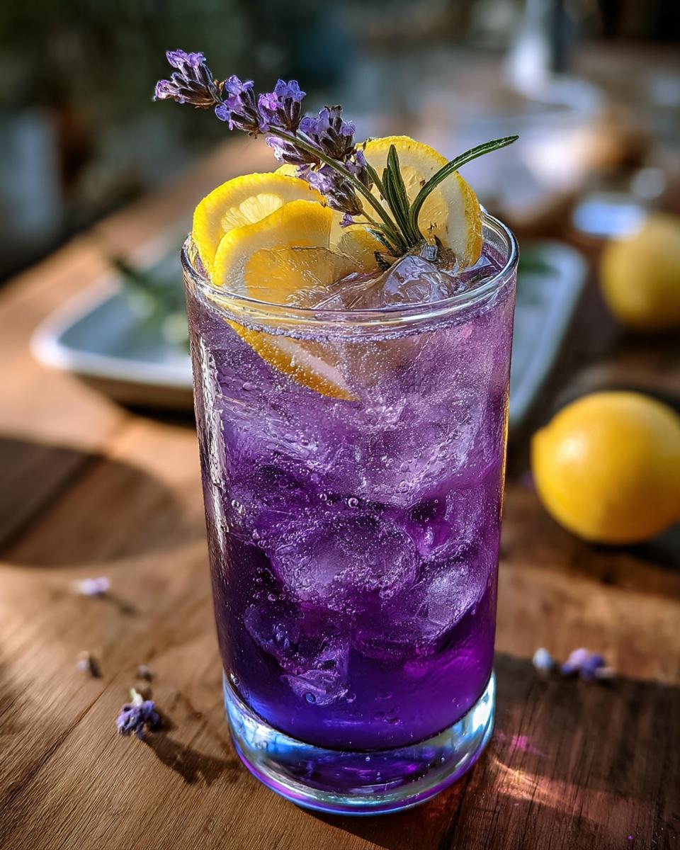 Coconut Lavender Lemonade Mocktail - detail 2