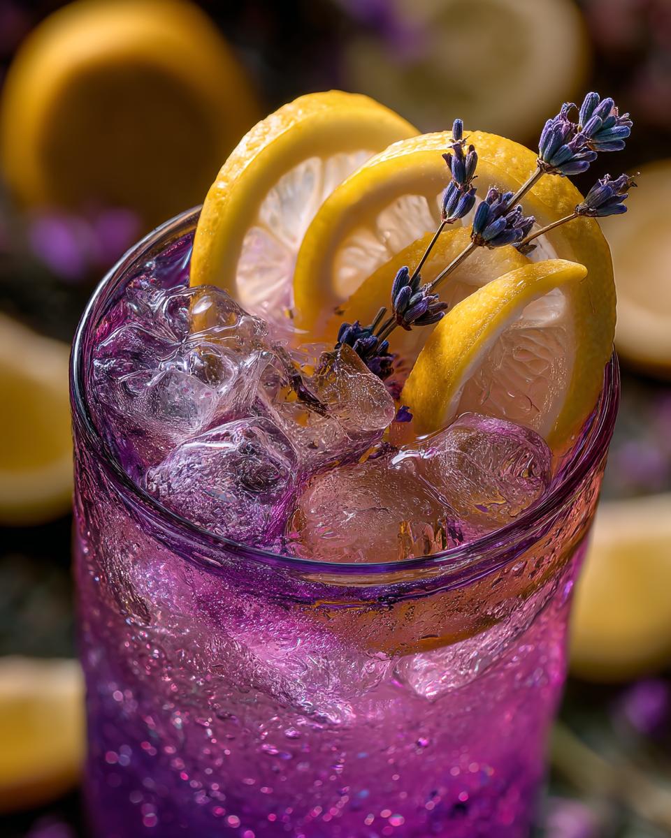 Coconut Lavender Lemonade Mocktail - detail 3