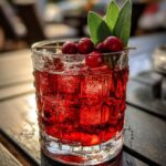 Cranberry Sage Bourbon Smash Cocktail