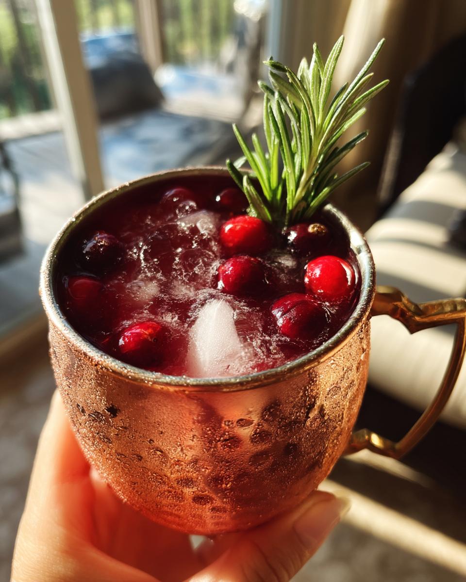 Cranberry Spice Mule Non-Alcoholic Cocktail - detail 1