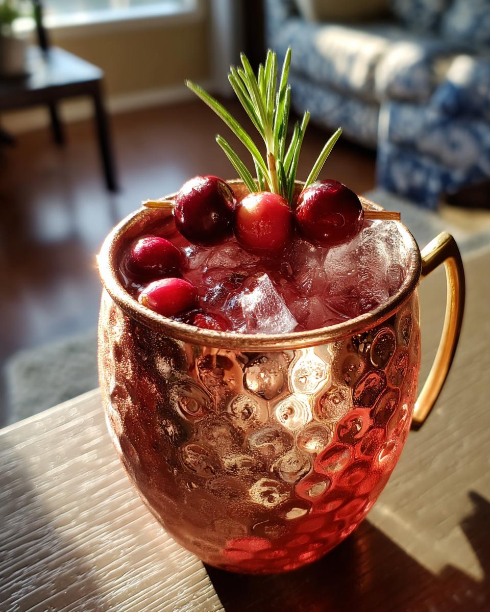 Cranberry Spice Mule Non-Alcoholic Cocktail - detail 2