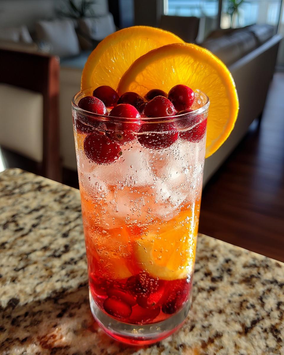 Cranberry Spice Sparkler Mocktail - detail 1