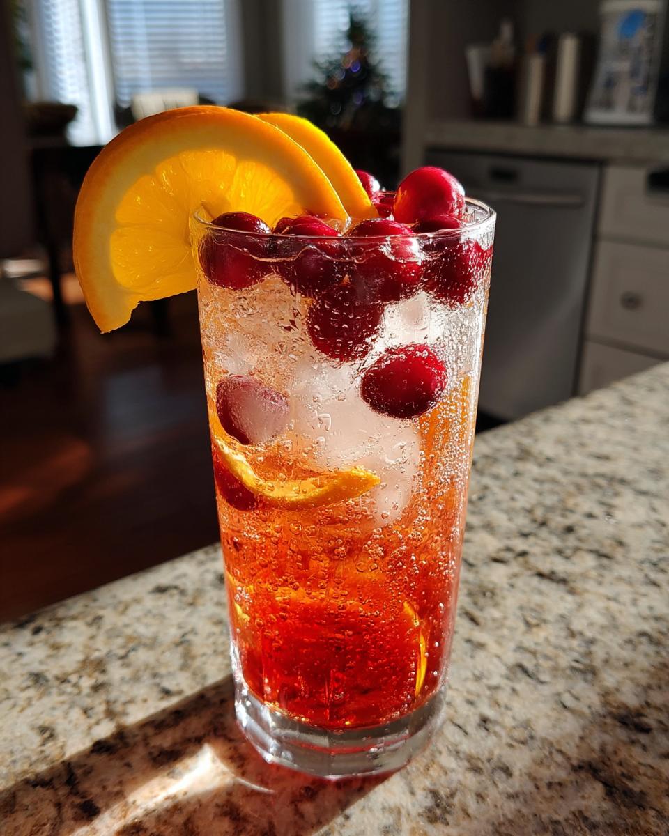 Cranberry Spice Sparkler Mocktail - detail 2
