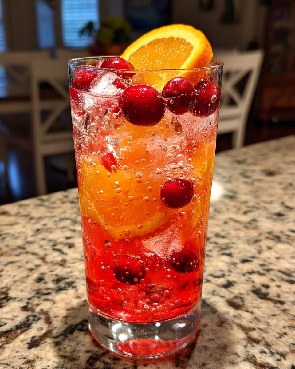 Cranberry Spice Sparkler Mocktail - detail 3