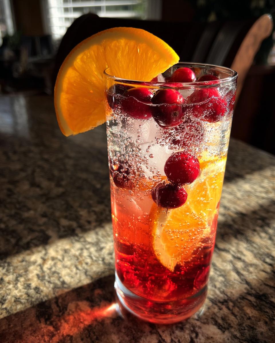 Cranberry Spice Sparkler Mocktail - detail 5