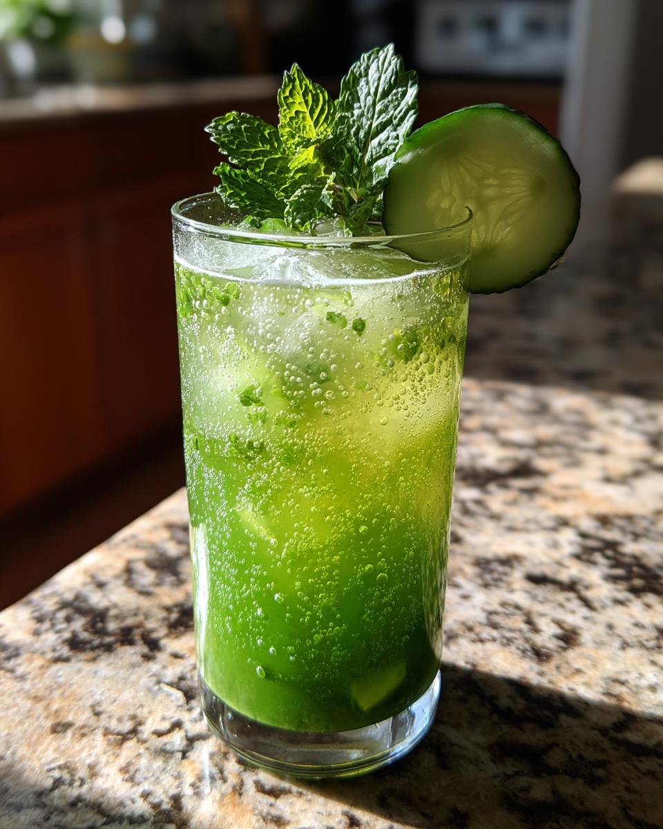 Cucumber-Mint Cooler Mocktail - detail 1
