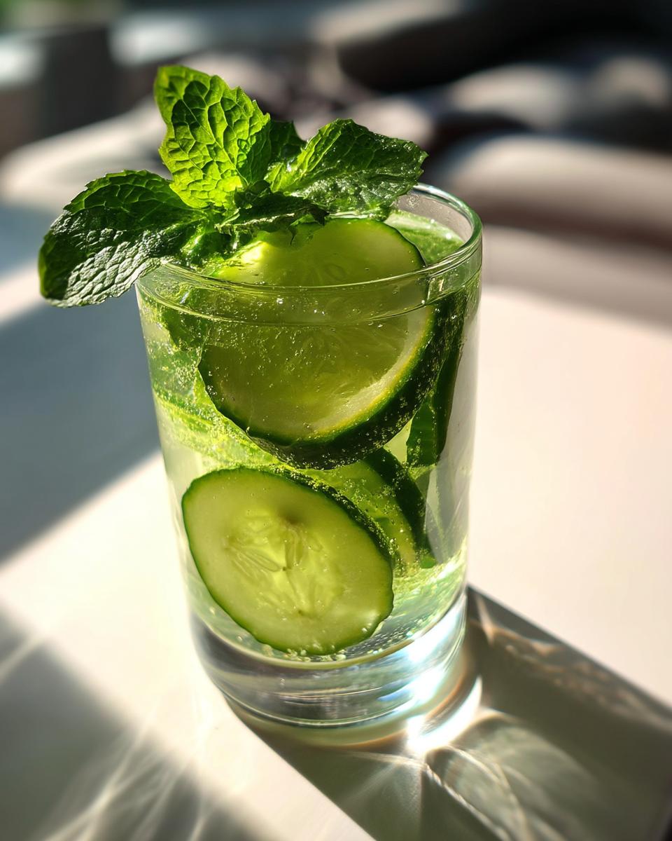 Cucumber Mint Cooler Mocktail - detail 1
