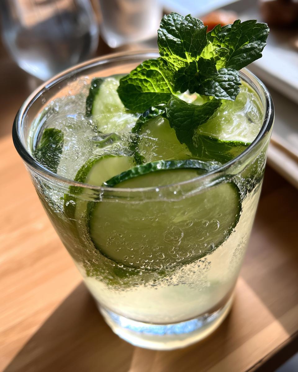 Cucumber Mint Cooler Mocktail - detail 2