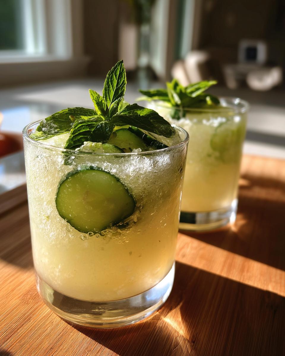 Cucumber Mint Cooler Mocktail - detail 3