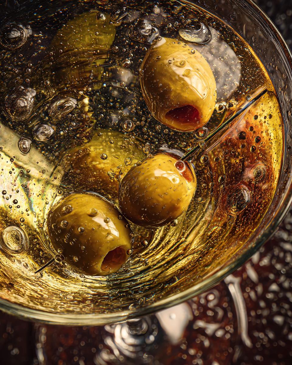 Dirty Freezer Martini Cocktail - detail 1