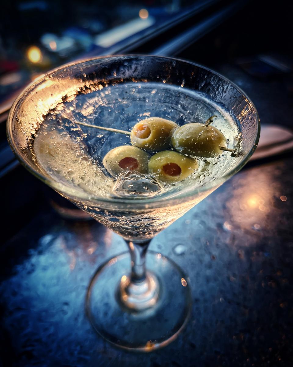 Dirty Freezer Martini Cocktail - detail 2