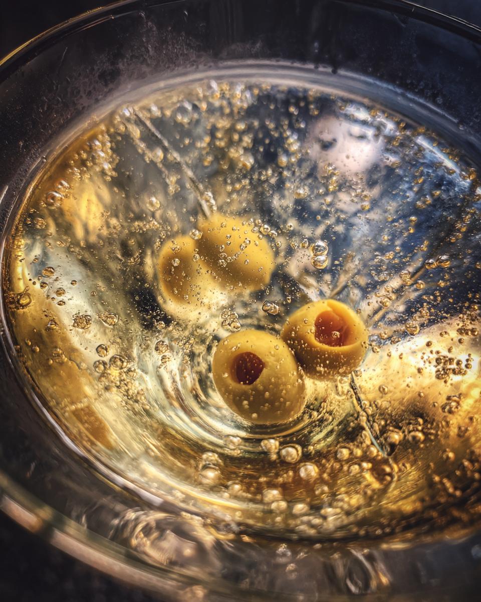 Dirty Freezer Martini Cocktail - detail 5