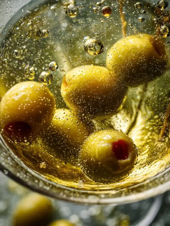 Dirty Freezer Martini Cocktail