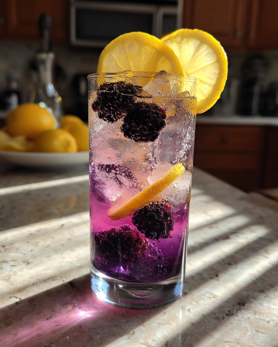 Easter Brunch Blackberry Lemonade - detail 1