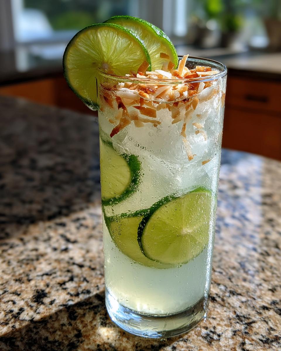 Easter Coconut Lime Mocktail - detail 1