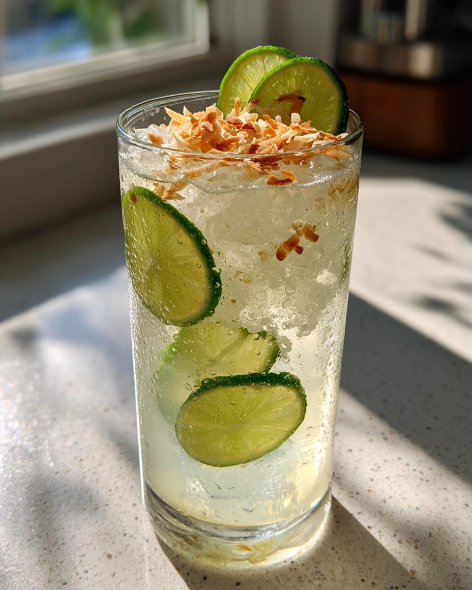 Easter Coconut Lime Mocktail - detail 2
