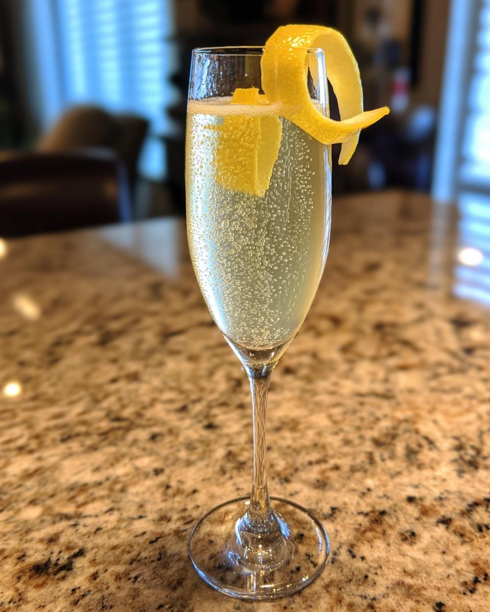 French 75 Cocktail - detail 2