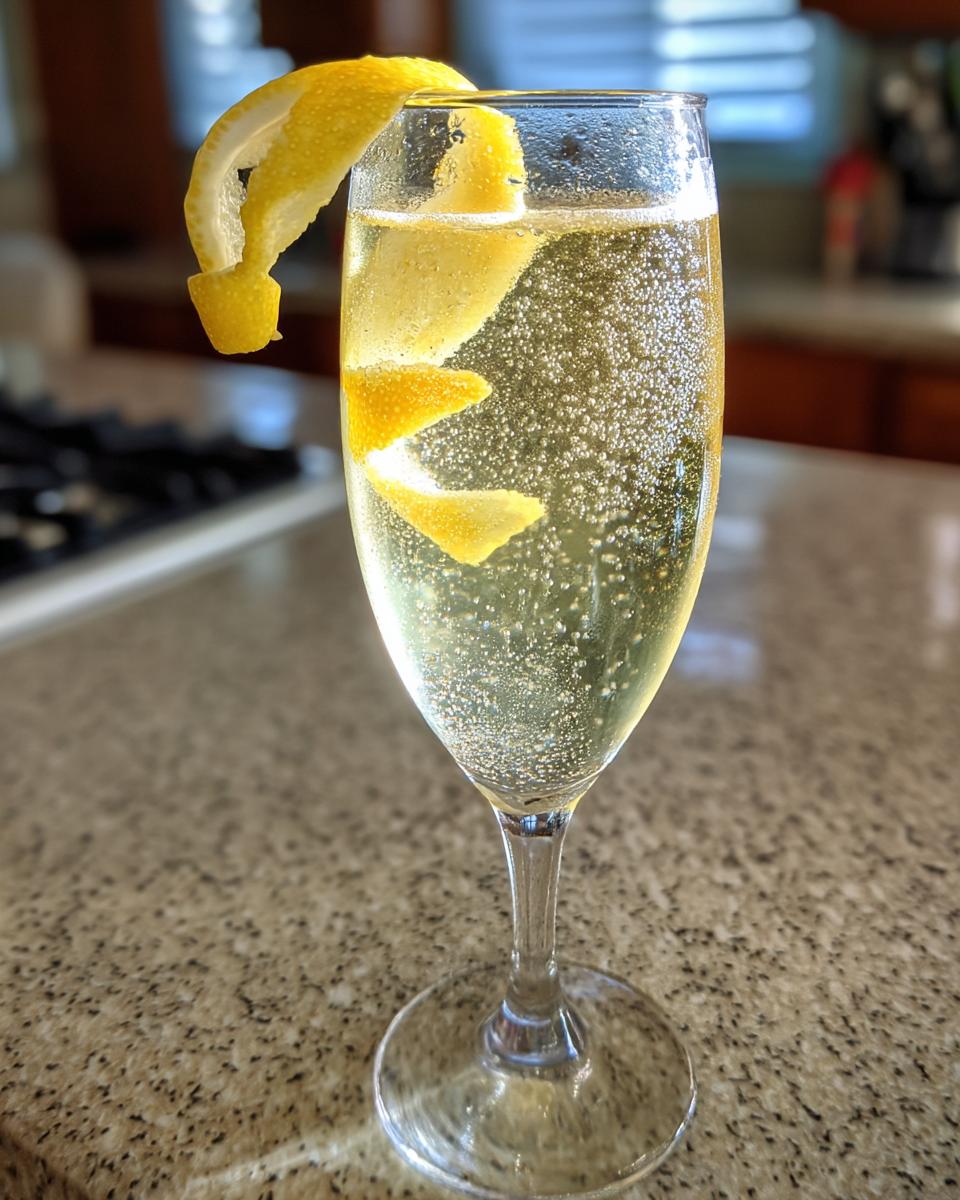 French 75 Cocktail - detail 7