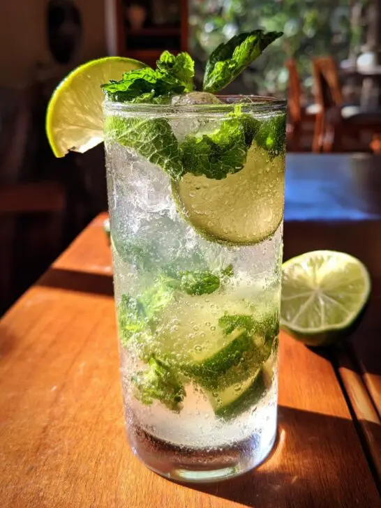 Fresh Summer Mojito with Mint, Lime, and White Rum