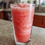 Frozen Watermelon Slush with Lime and Vodka