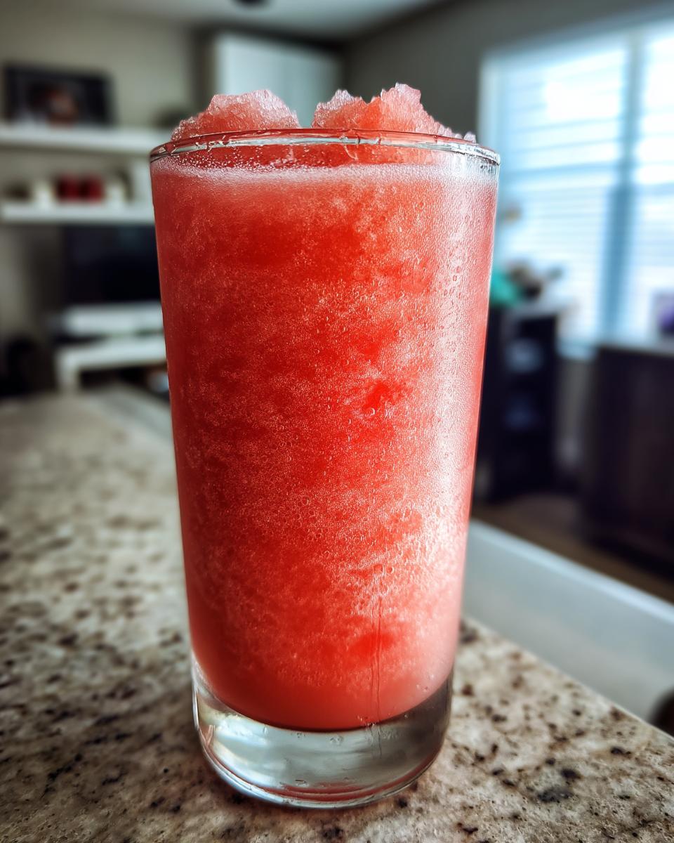 Frozen Watermelon Slush with Lime and Vodka - detail 3
