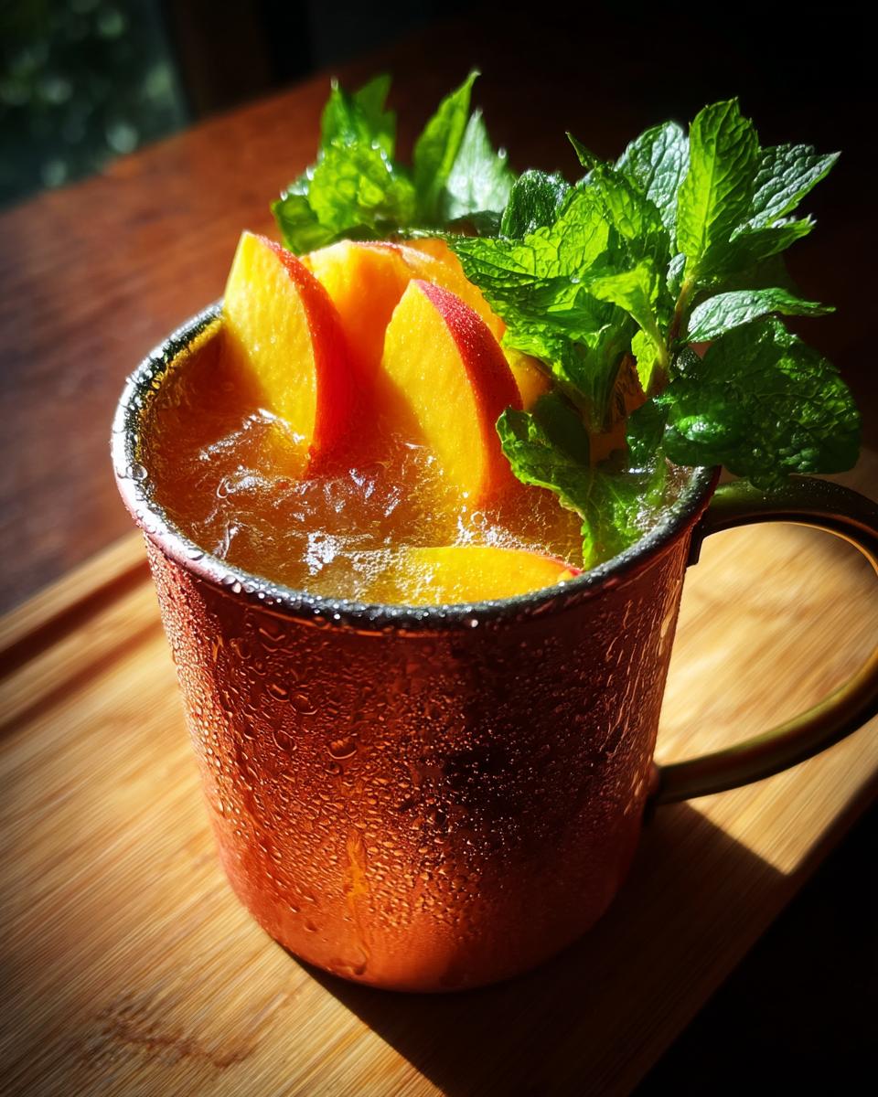 Ginger Peach Mule Mocktail - detail 2