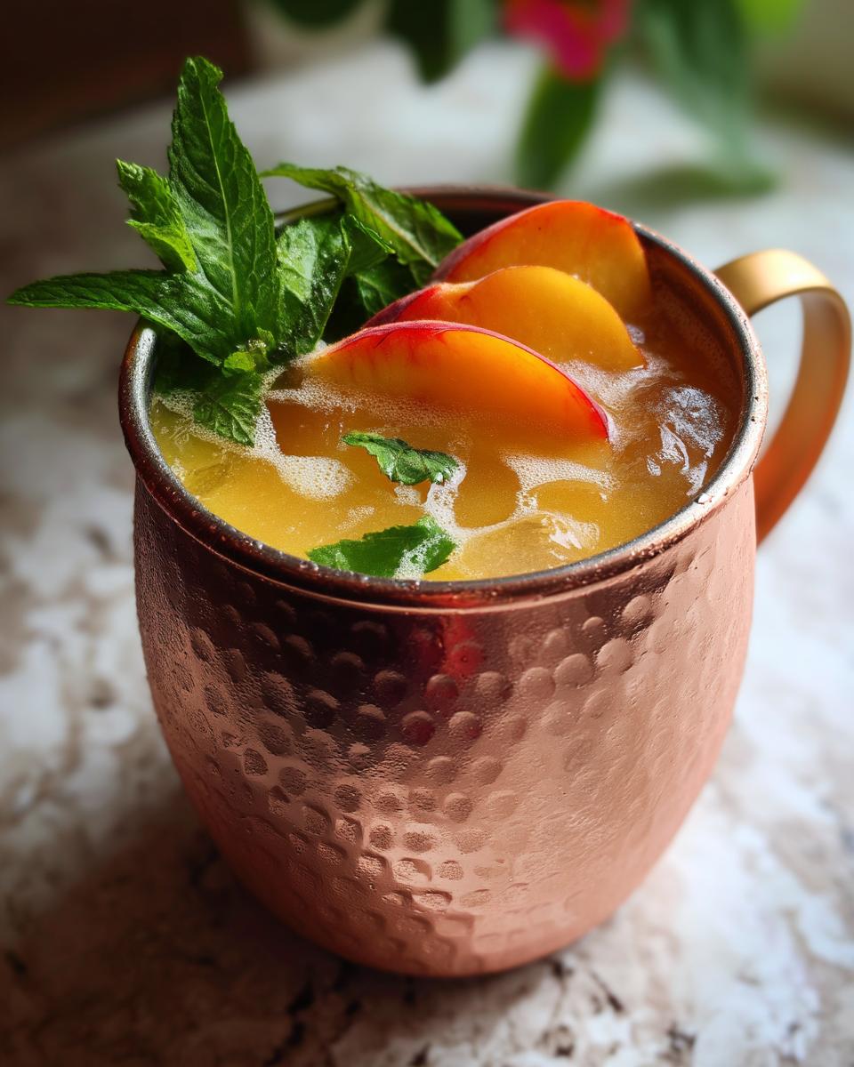 Ginger Peach Mule Mocktail - detail 5