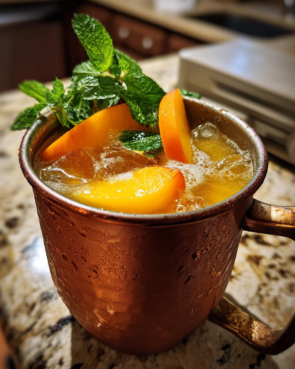 Ginger Peach Mule Mocktail - detail 3