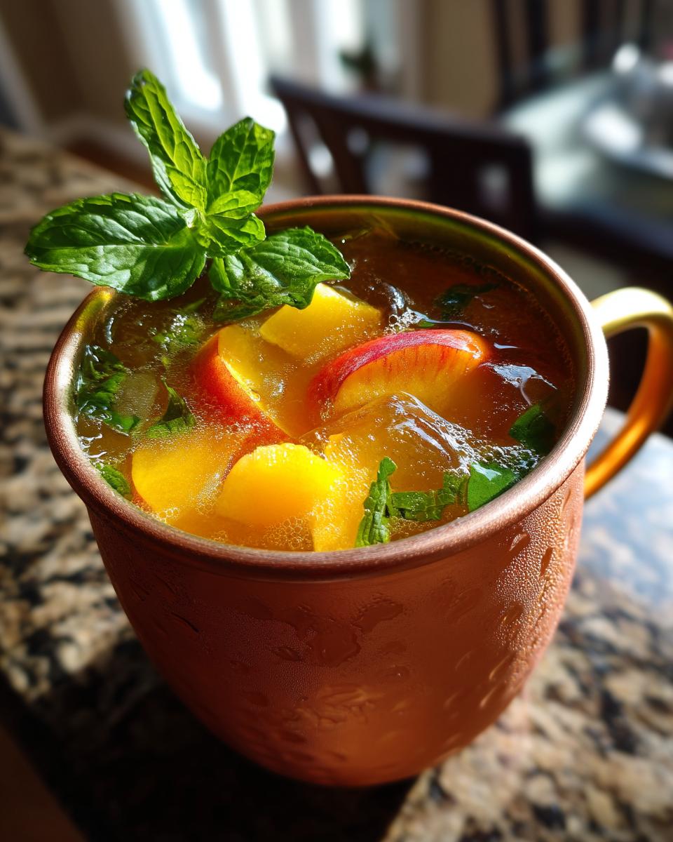 Ginger Peach Mule Mocktail - detail 4