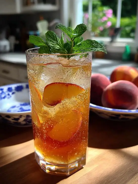 Ginger Peach Mule (Mocktail)