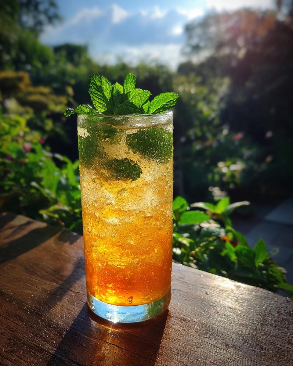 Ginger Peach Soda Non-Alcoholic Cocktail - detail 1
