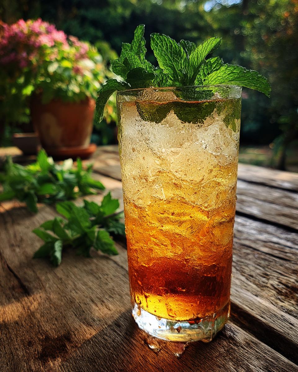 Ginger Peach Soda Non-Alcoholic Cocktail - detail 2
