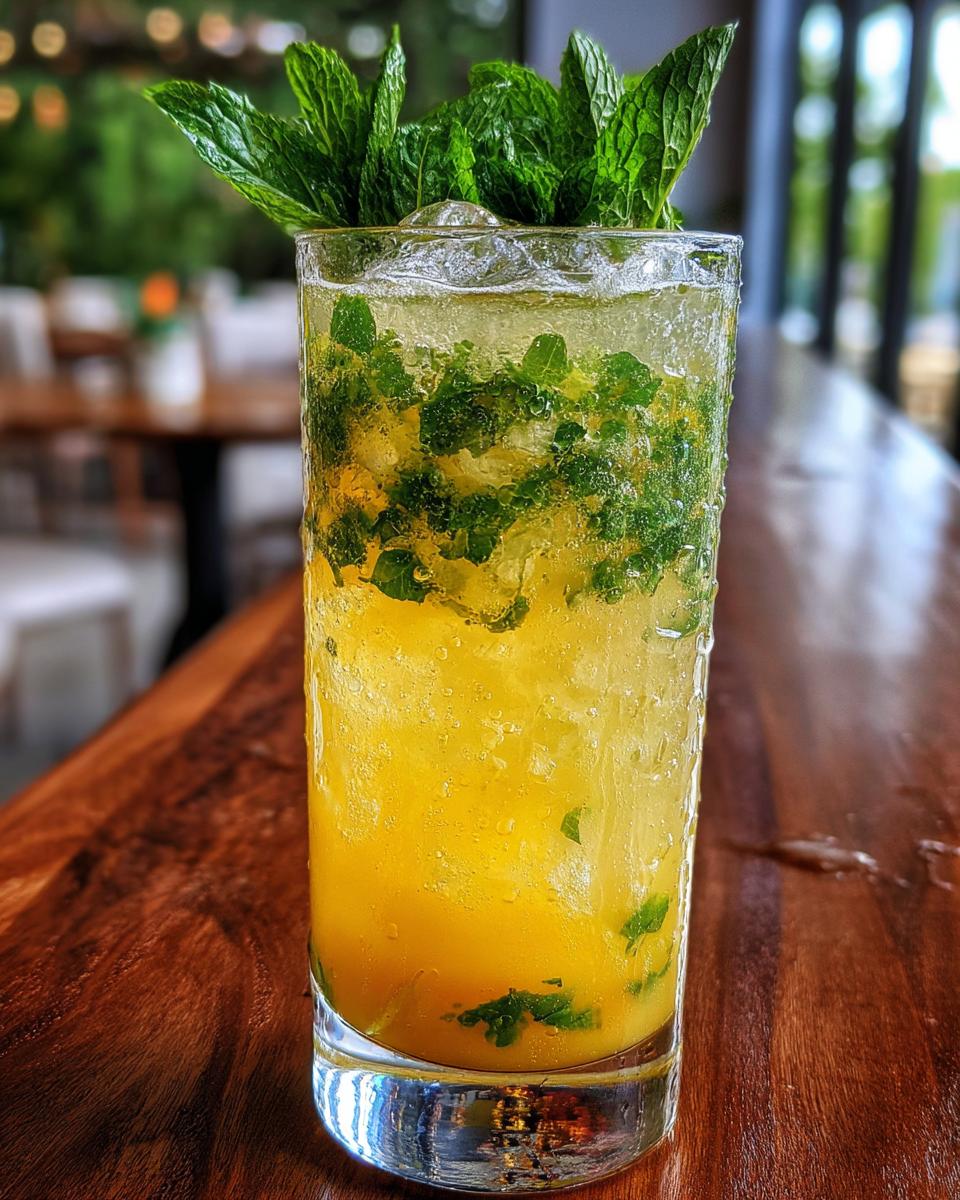 Ginger Peach Soda Non-Alcoholic Cocktail - detail 3