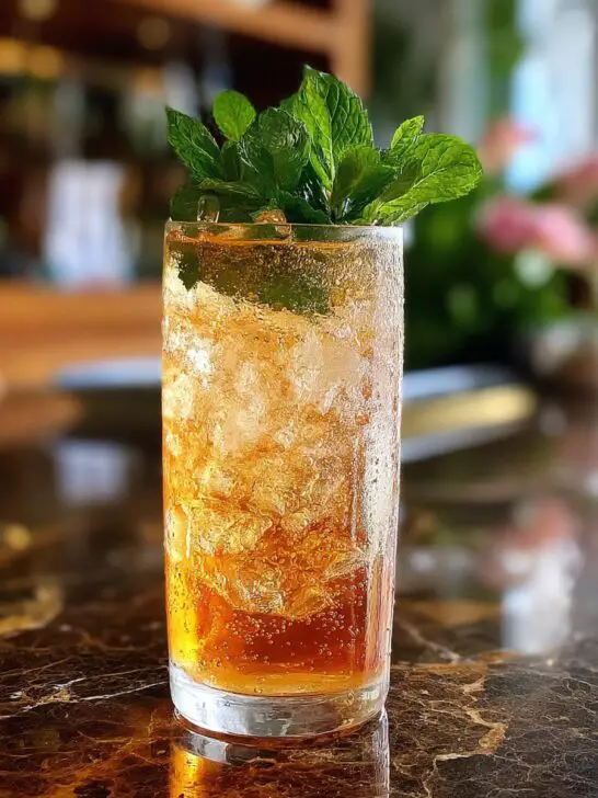 Ginger Peach Soda Non-Alcoholic Cocktail