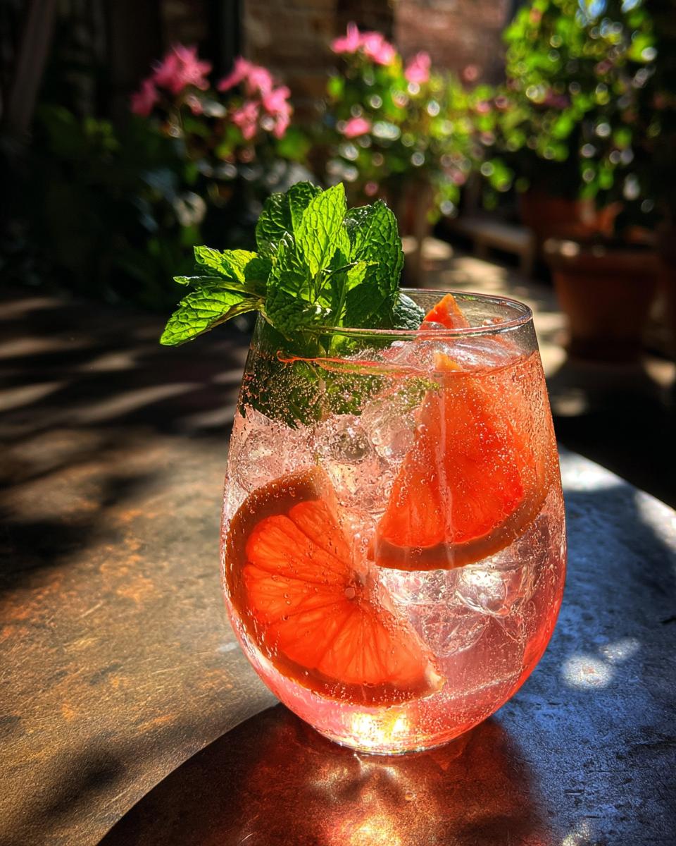 Grapefruit Elderflower Spritz Cocktail - detail 4